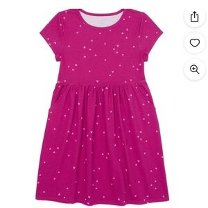 Wonder Nation Girls Orchid Petal Dress W/Pockets Size XL (14-16) NEW